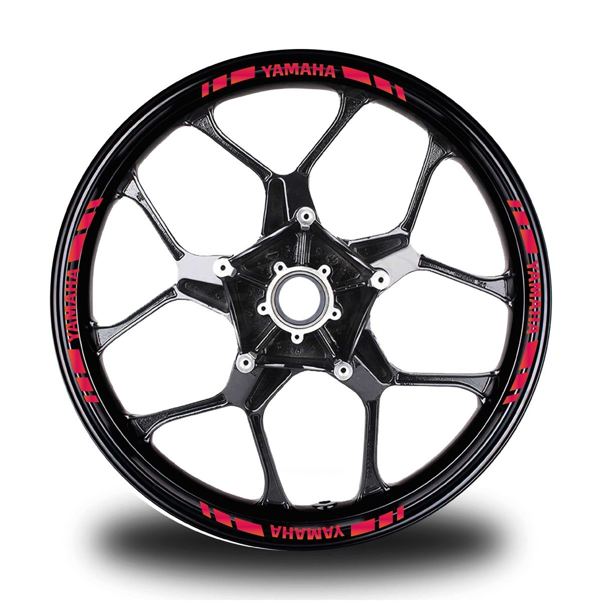 YAMAHA YAZILI KISA DIŞ ŞERİT 16'LI TEK RENK JANT STICKER MODELİ