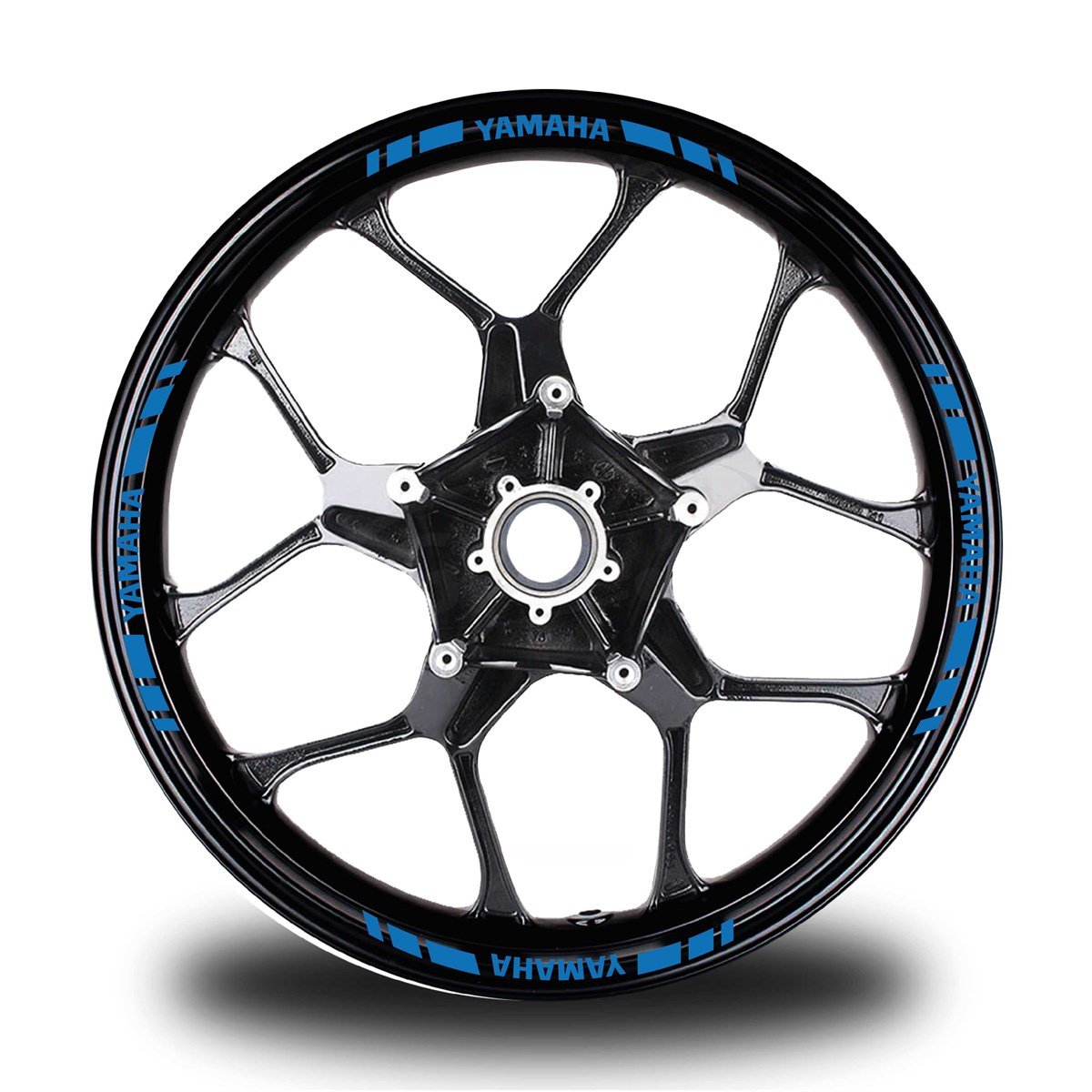 YAMAHA YAZILI KISA DIŞ ŞERİT 16'LI TEK RENK JANT STICKER MODELİ