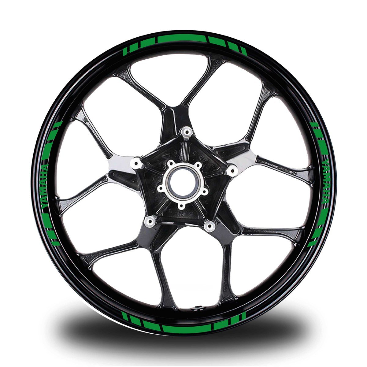 YAMAHA YAZILI KISA YAZISIZ KISA DIŞ ŞERİT 16'LI TEK RENK JANT STICKER MODELİ