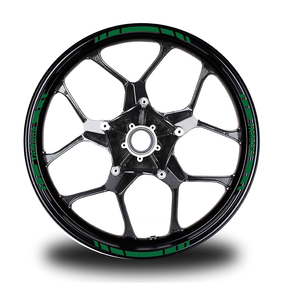 YAMAHA YAZILI KISA YAZISIZ KISA DIŞ ŞERİT 16'LI TEK RENK JANT STICKER MODELİ