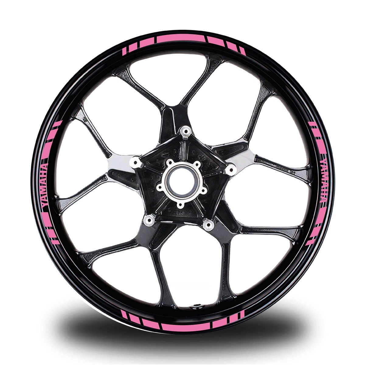 YAMAHA YAZILI KISA YAZISIZ KISA DIŞ ŞERİT 16'LI TEK RENK JANT STICKER MODELİ