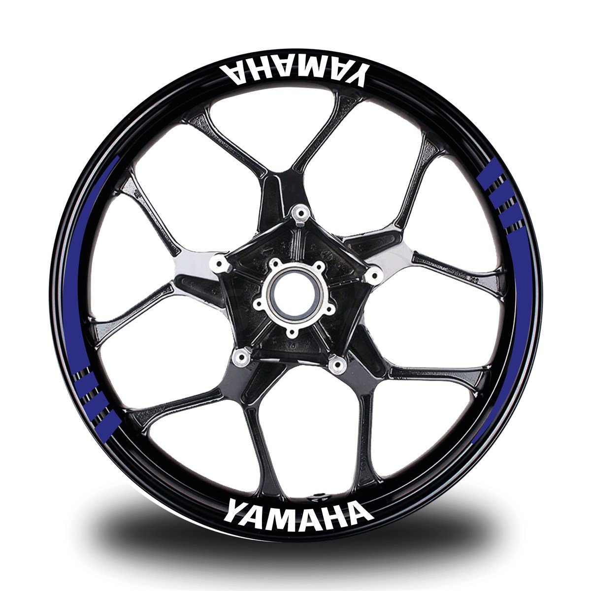 Yamaha Yazılı Mavi Takım Jant Sticker Modeli