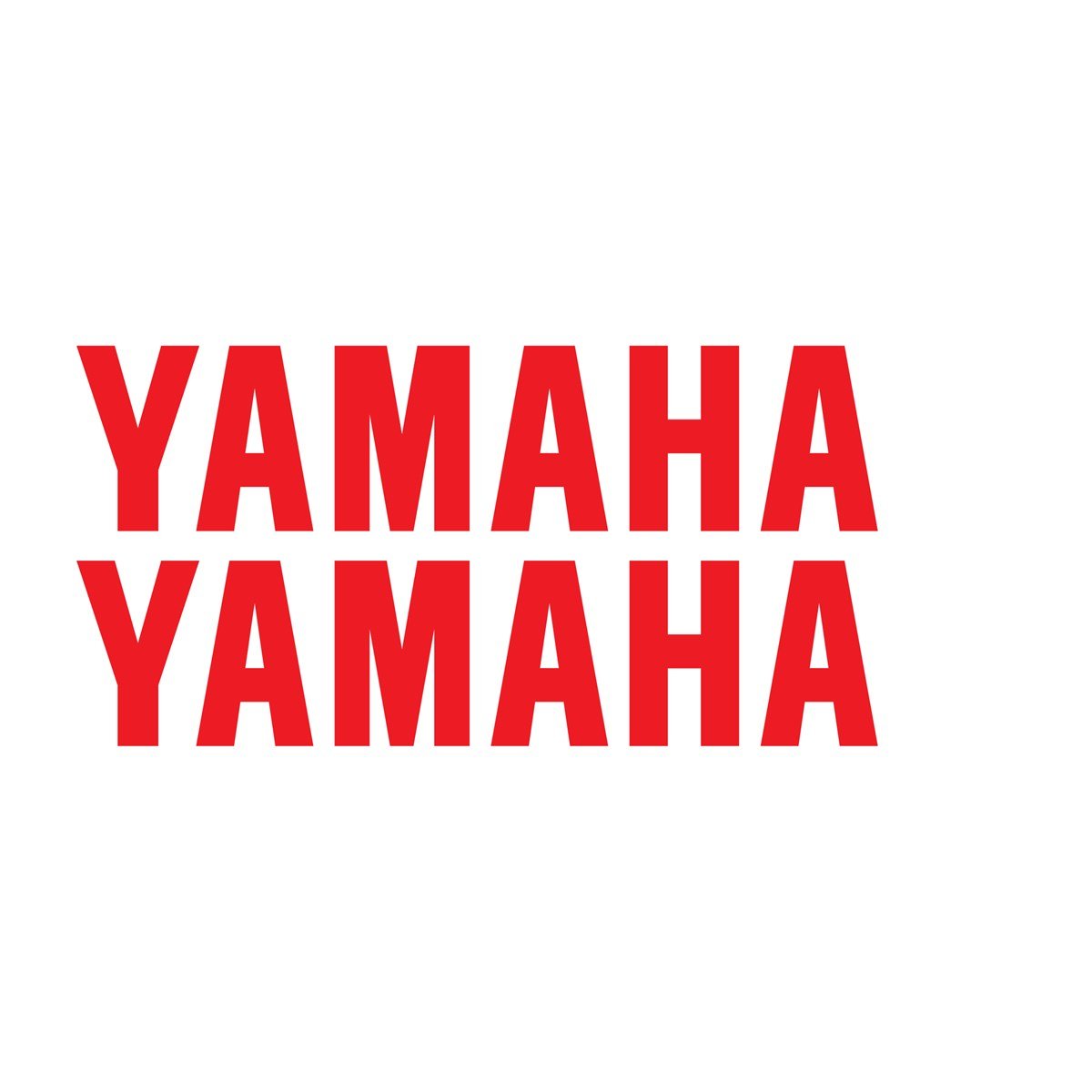 YAMAHA Yazılı Mini Sticker Etiket Modeli