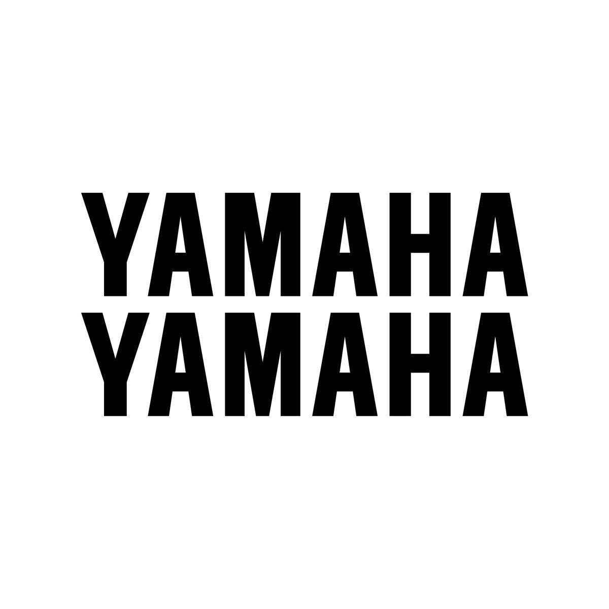YAMAHA Yazılı Mini Sticker Etiket Modeli