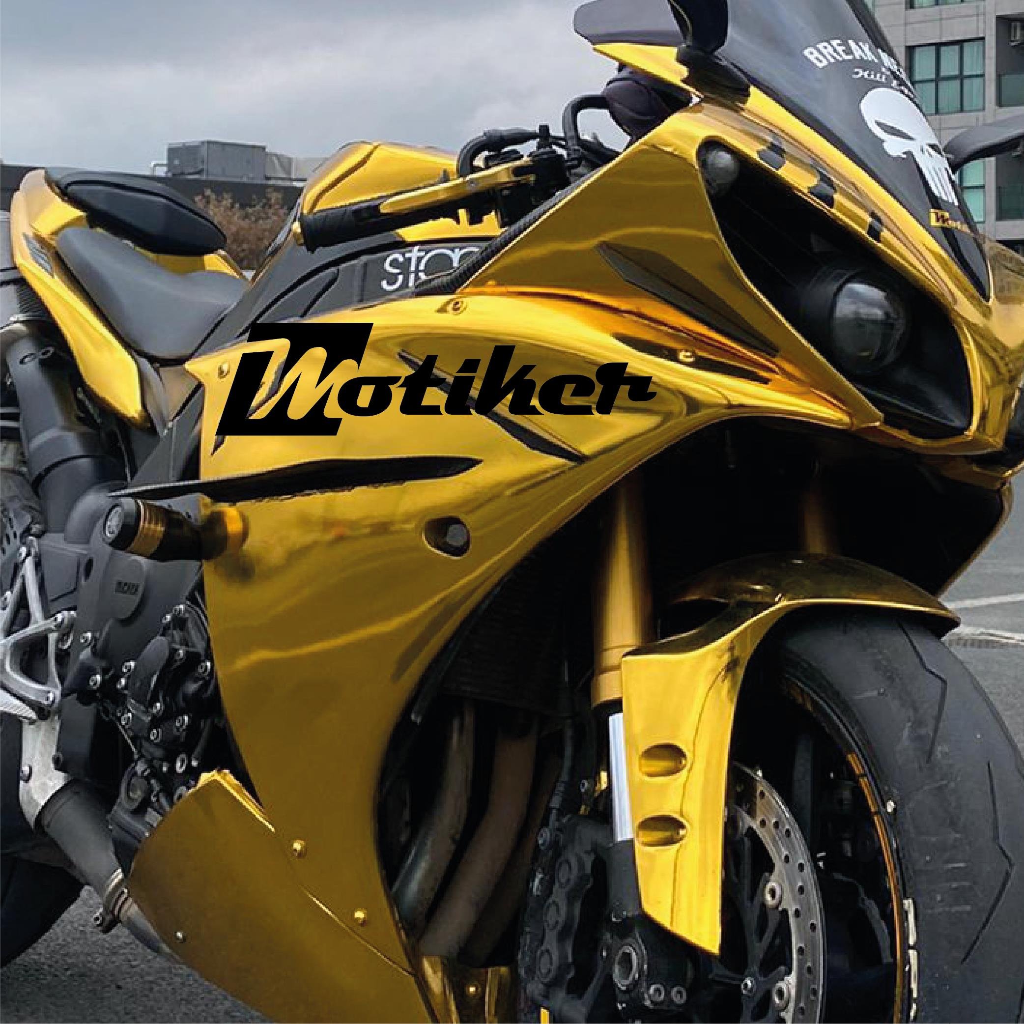 YZF-R1Yamaha YZF R1 Aynalı Chrome Gold Kaplama 