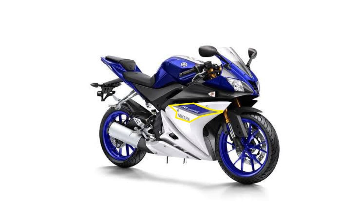 Yamaha YZF R125 2014-2017 Sol Grenaj Sticker