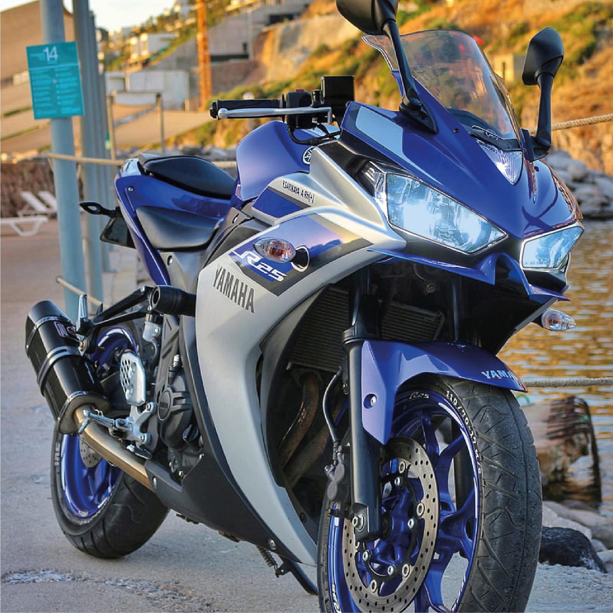 R25Yamaha YZF-R25 2015-2018 Far Koruma PPF Kesim Hazır Kalıp 