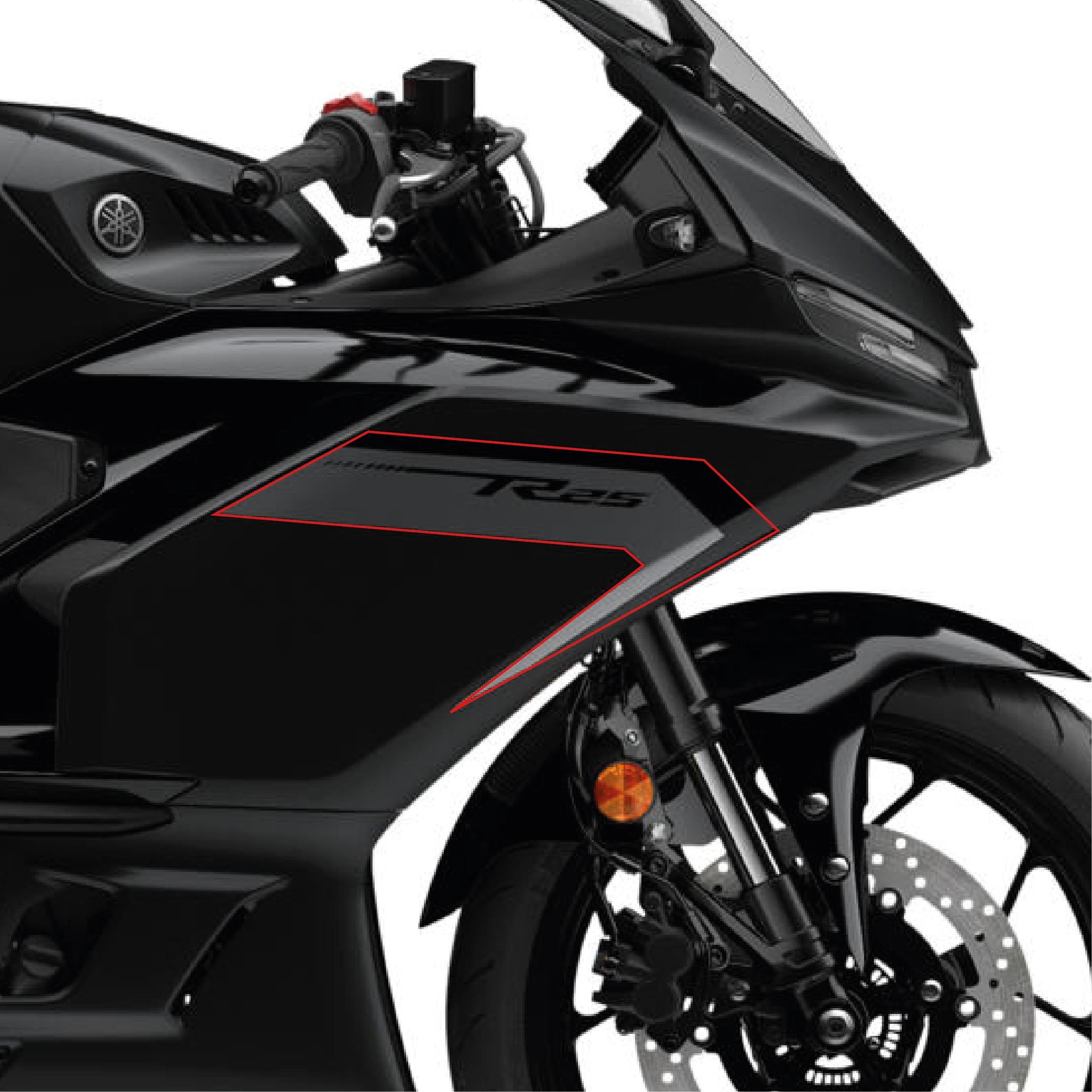 MotosikletYamaha YZF R25 2025 Model Orjinal Sağ Yan Grenaj Sticker