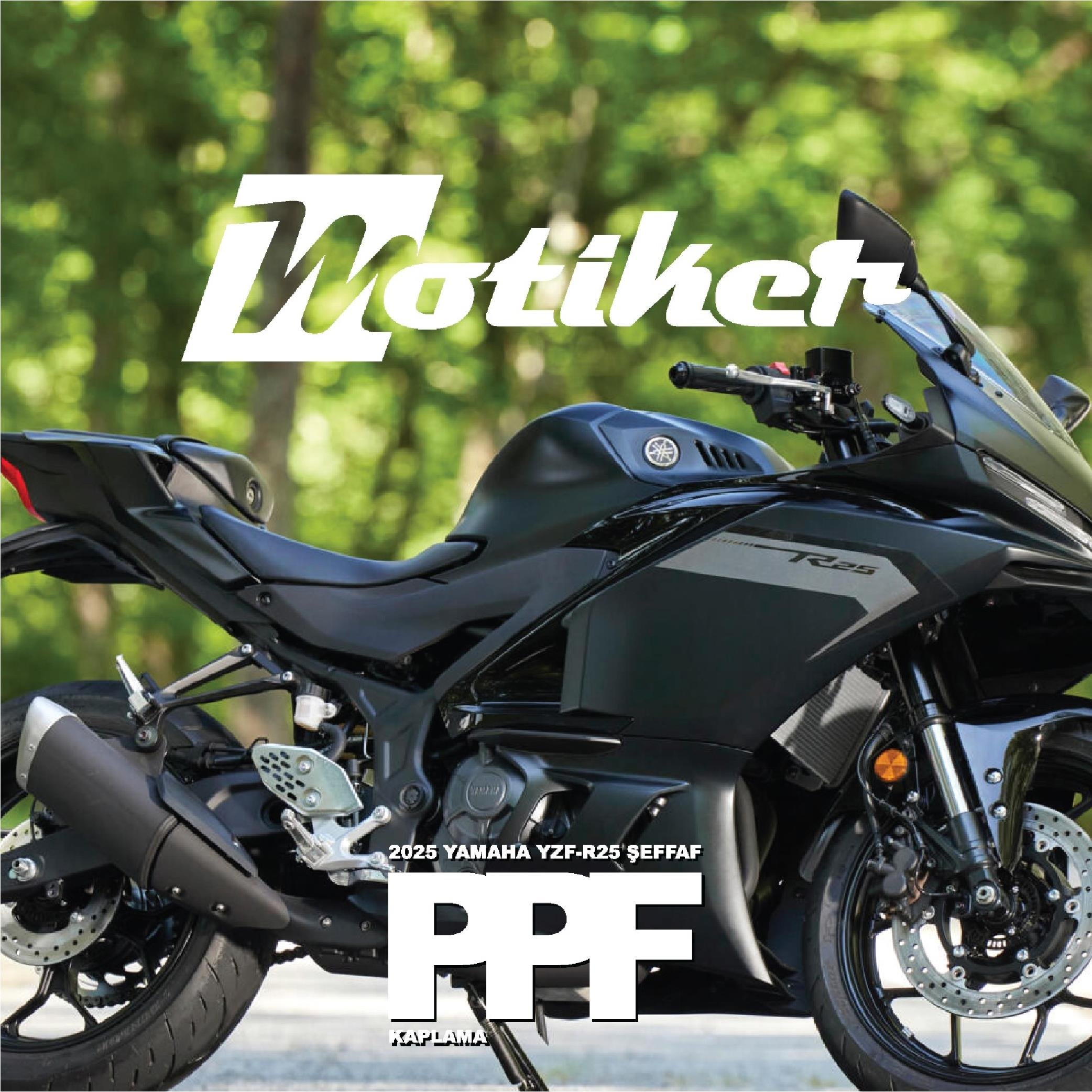 Seffaf Motosiklet KaplamasiYamaha YZF R25 Motosiklet PPF Kaplama 