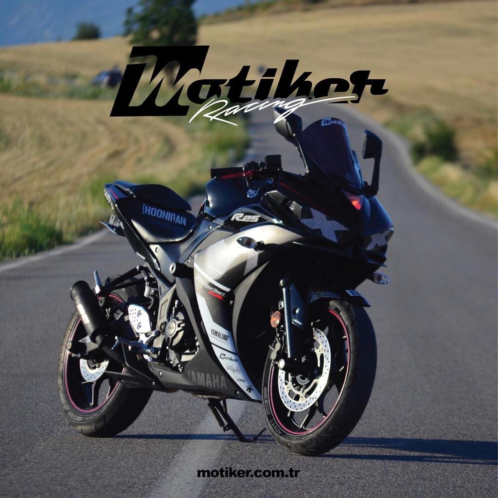 Yamaha YZF R25 Movistar Motosiklet Takım Sticker Etiket Modeli
