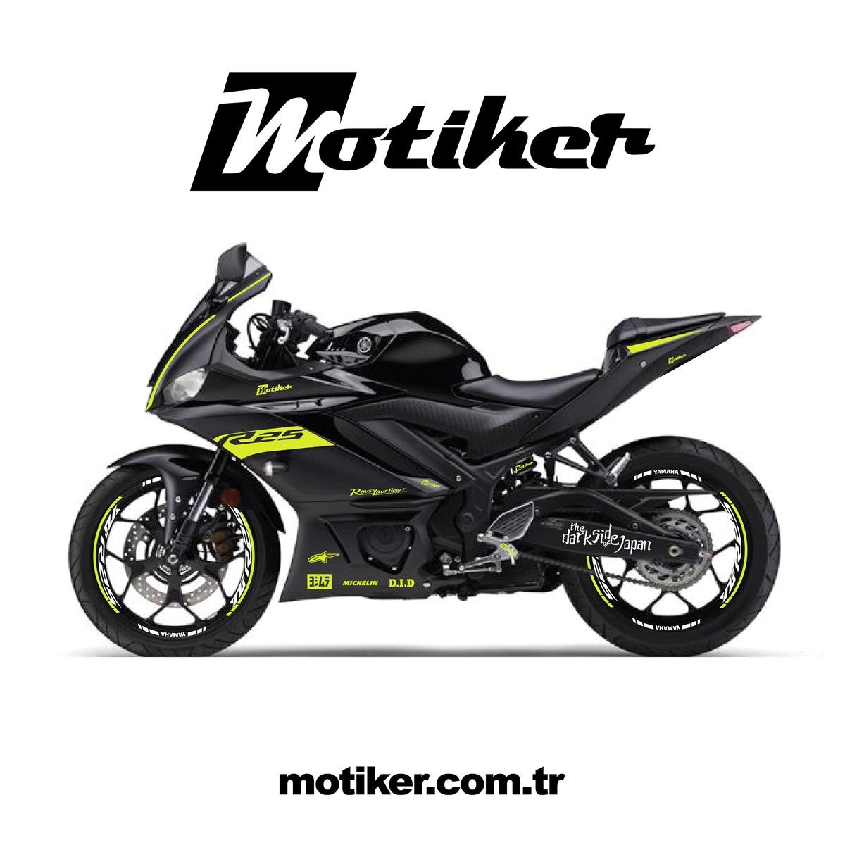 Yamaha YZF R25 Orjinal Takım Sticker Etiket Modeli 