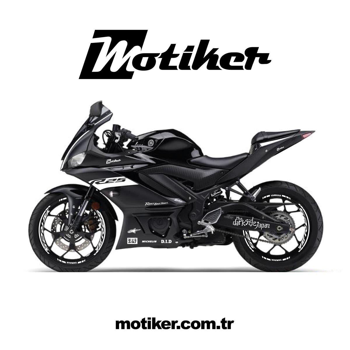 Yamaha YZF R25 Orjinal Takım Sticker Etiket Modeli 