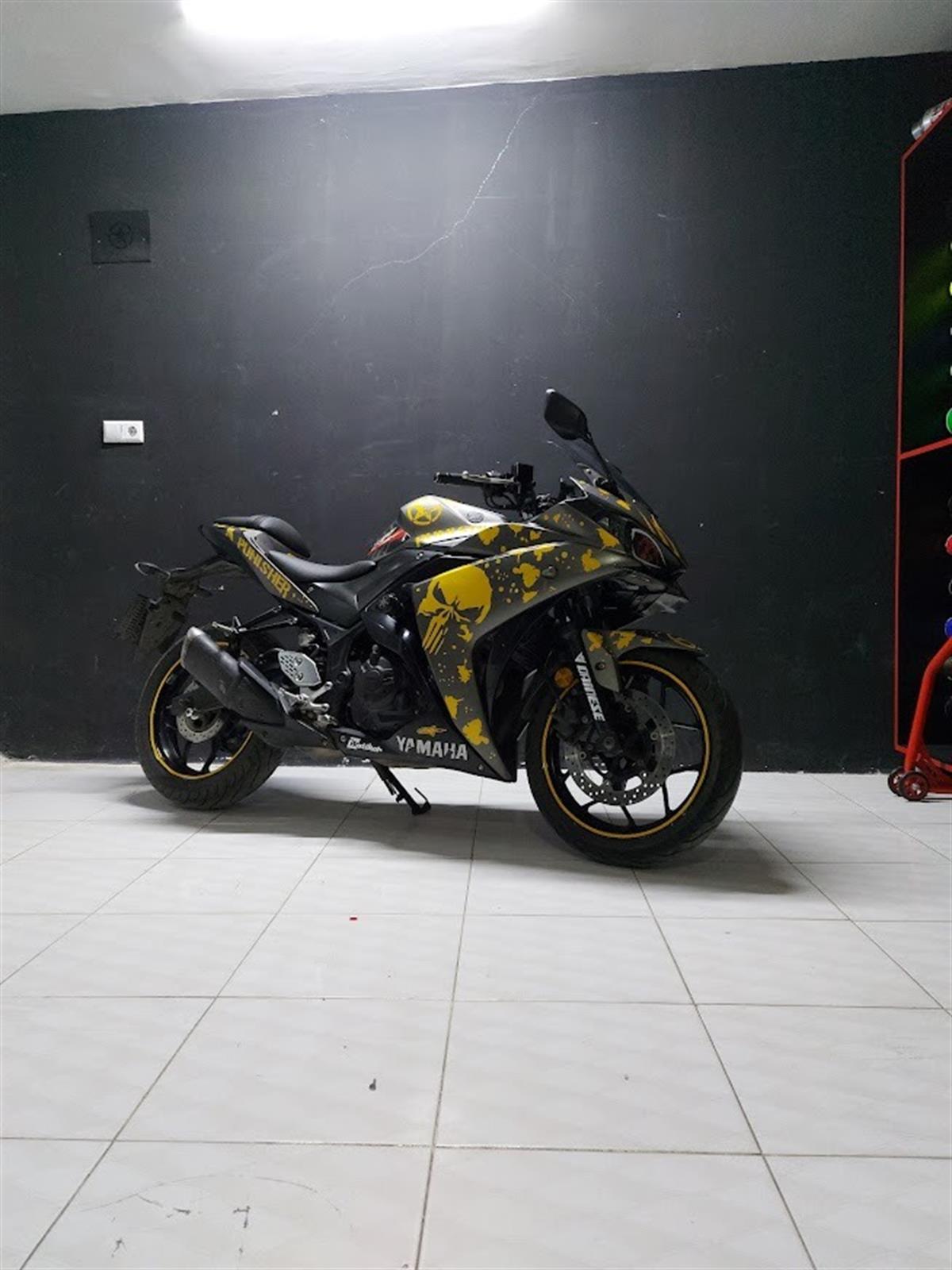 Yamaha Yzf R25 Punisher Sticker Etiket Kaplama Model