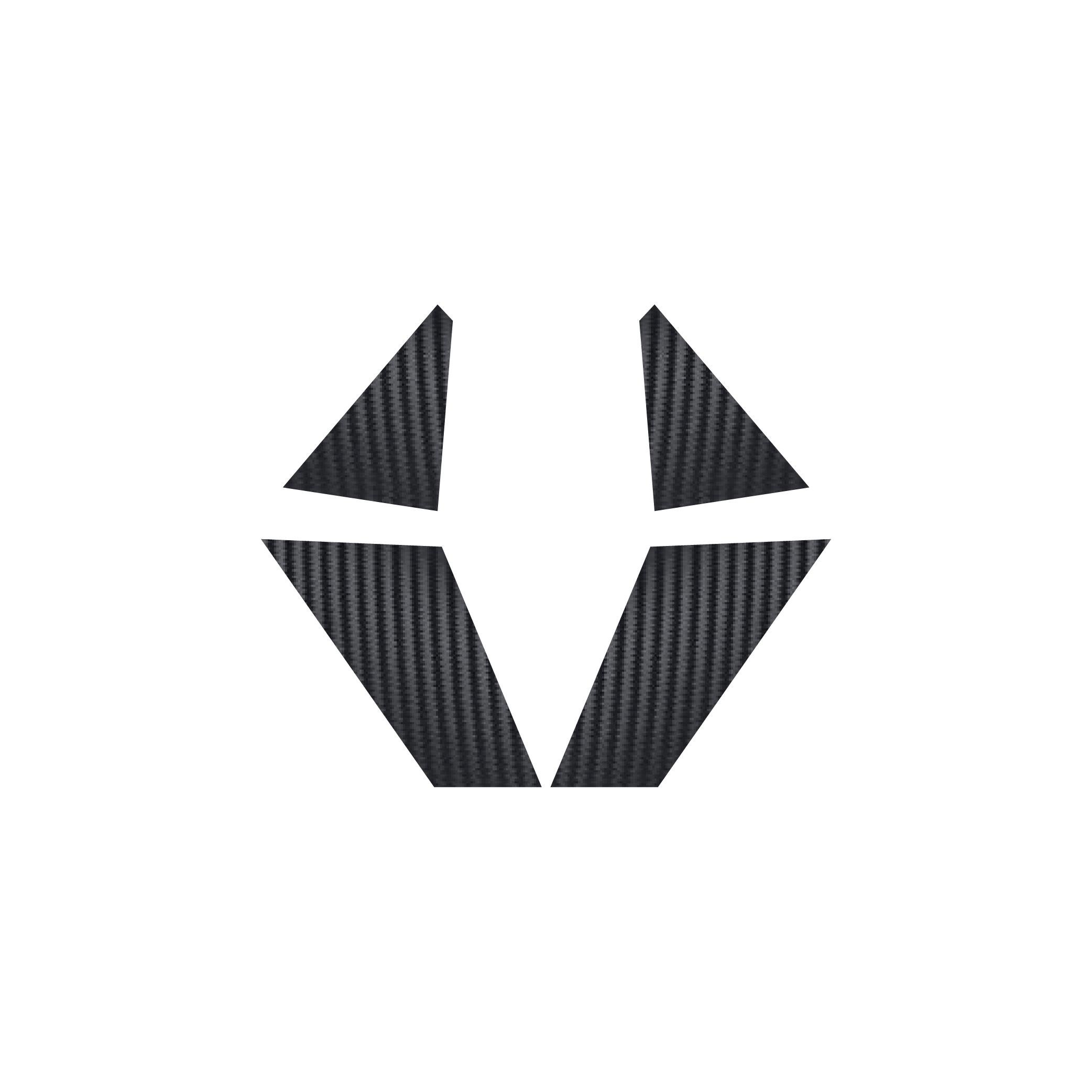 R25Yamaha YZF R25-R3 Şase Üzeri Karbon Detay Sticker Etiket Modeli