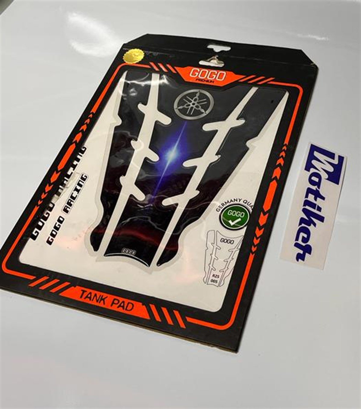 Yamaha YZF R25 Siyah Lacivert Karbon Tank Pad Damla Sticker Modeli