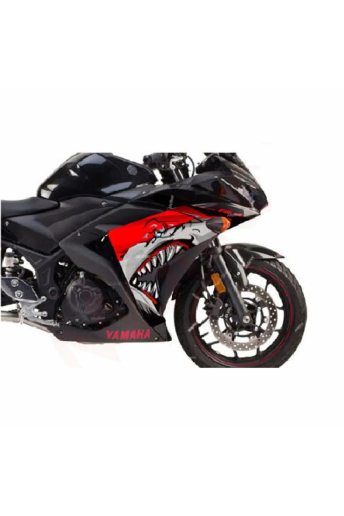 Yamaha Yzf R25 Yan Grenaj Shark Sticker Etiket Kaplama Model