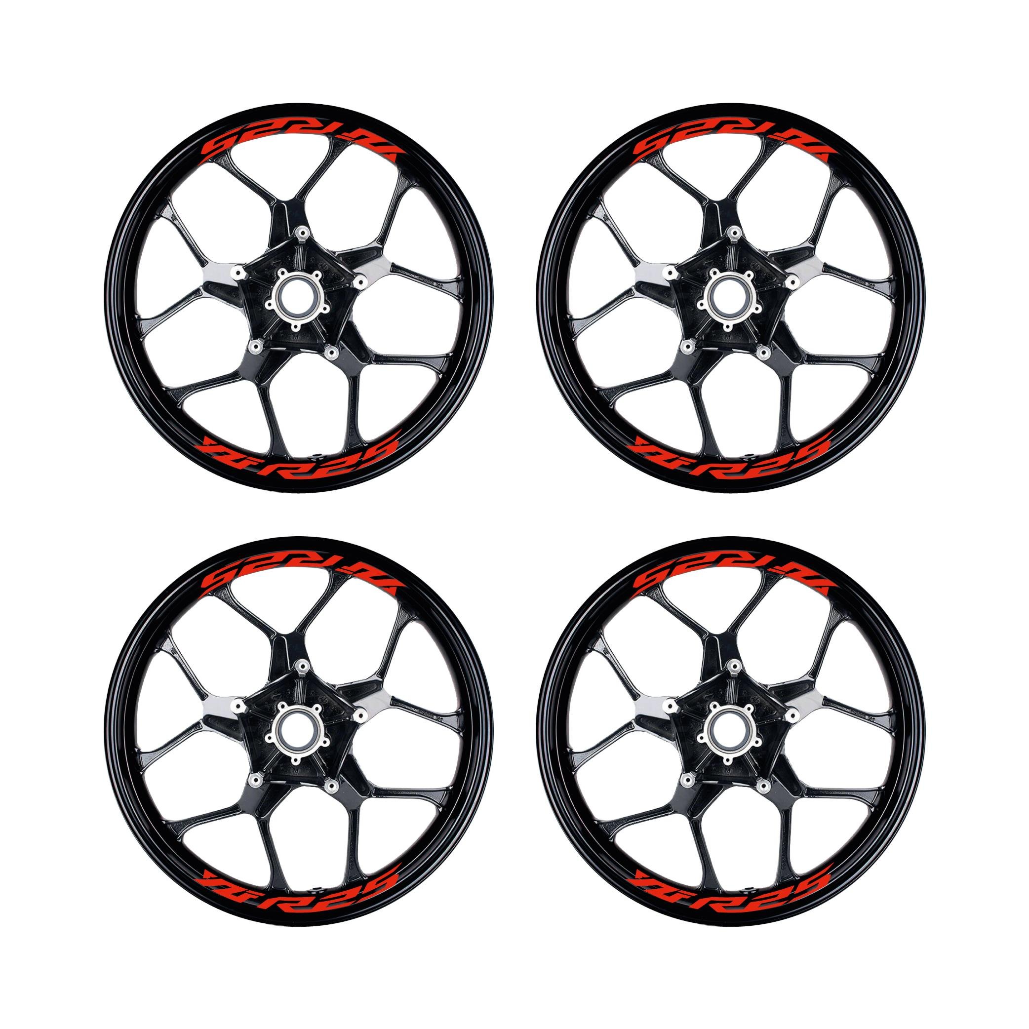 MARKA & MODEL Yamaha Yzf R25 Yazılı 8Li Jant İçi Yazı Sticker Etiket Neon Turuncu