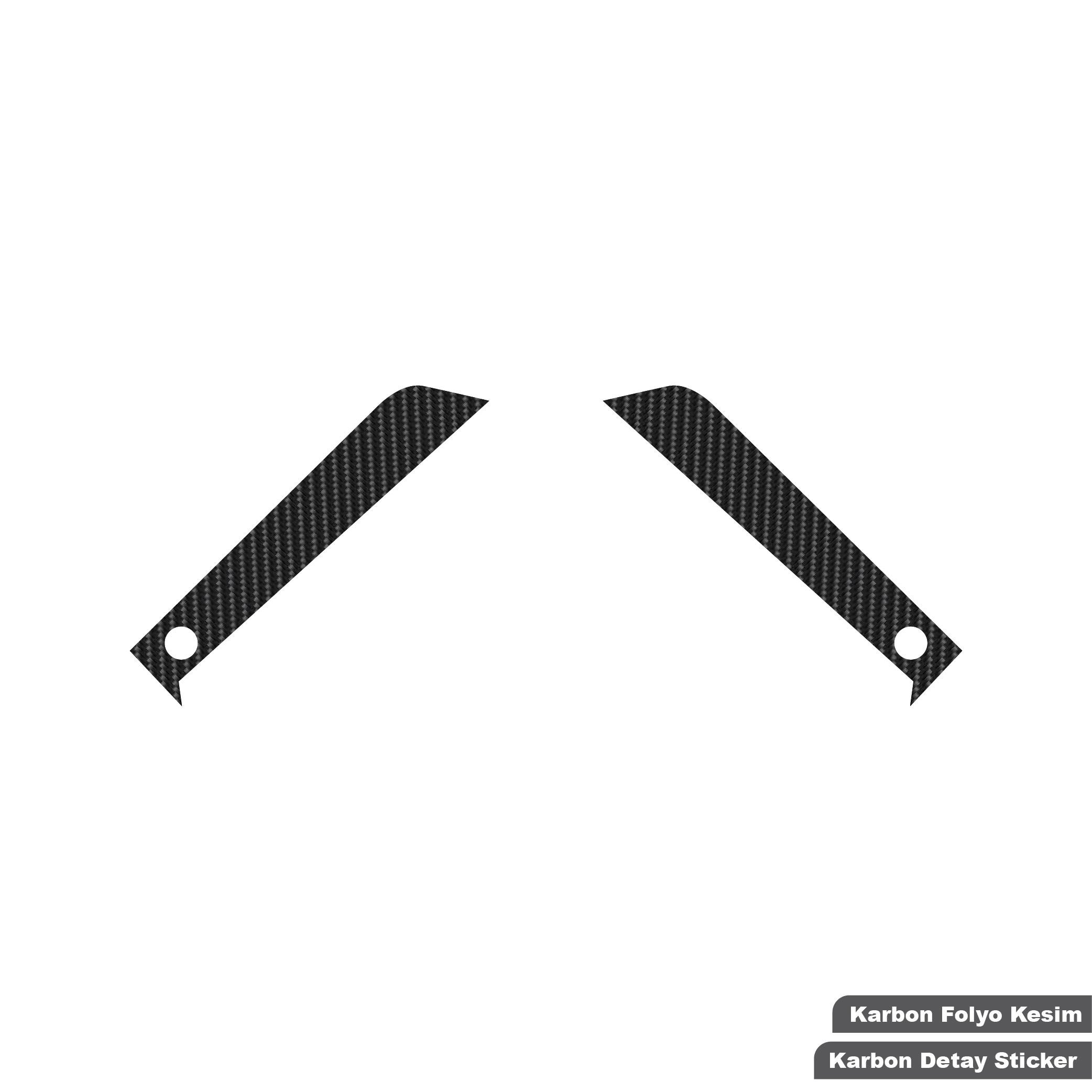 R3Yamaha YZF-R3 2023-2024 Grenaj Arkası Karbon Sticker Etiket Modeli