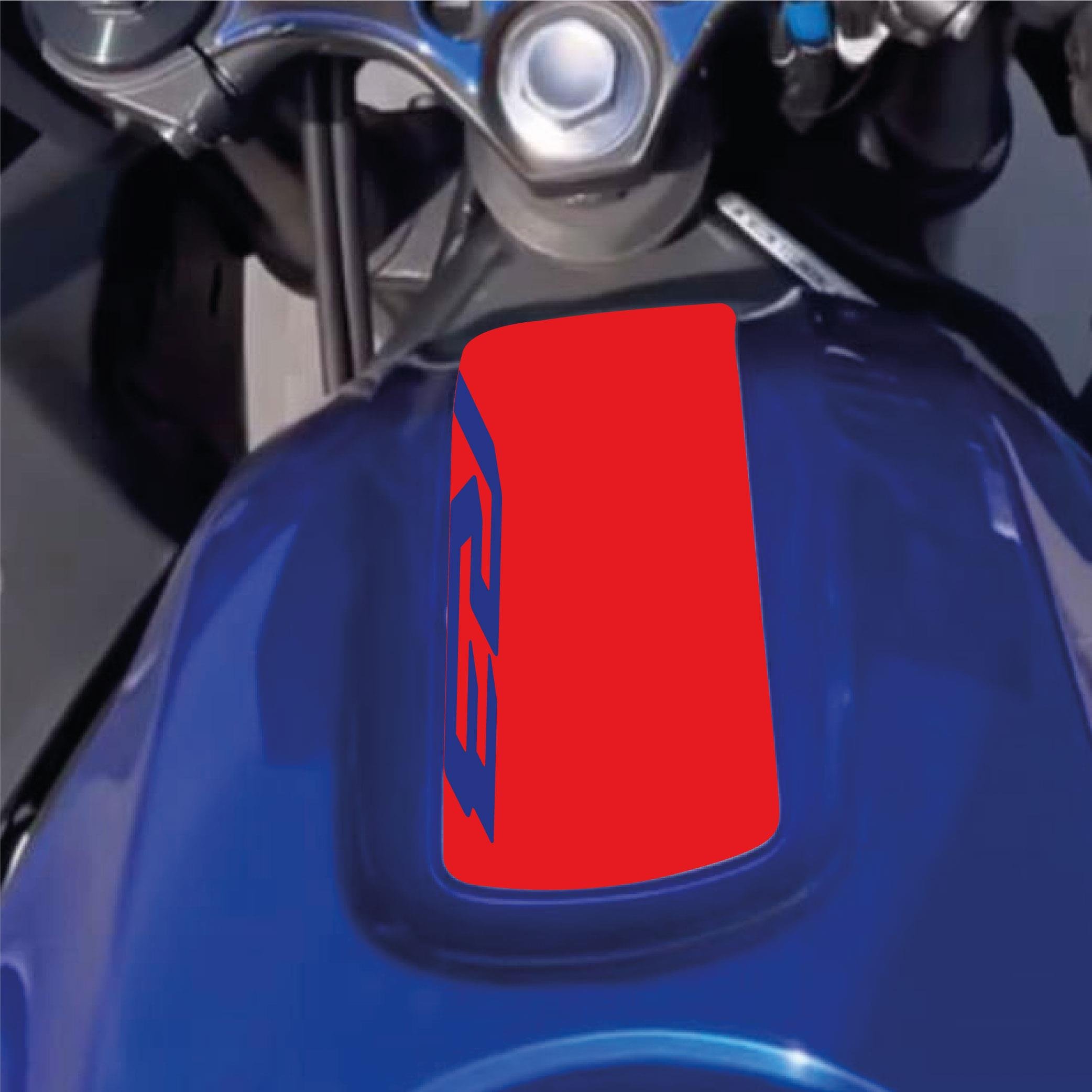 R25Yamaha YZF R3 Depo Üstü Sticker Etiket Modeli Kırmızı