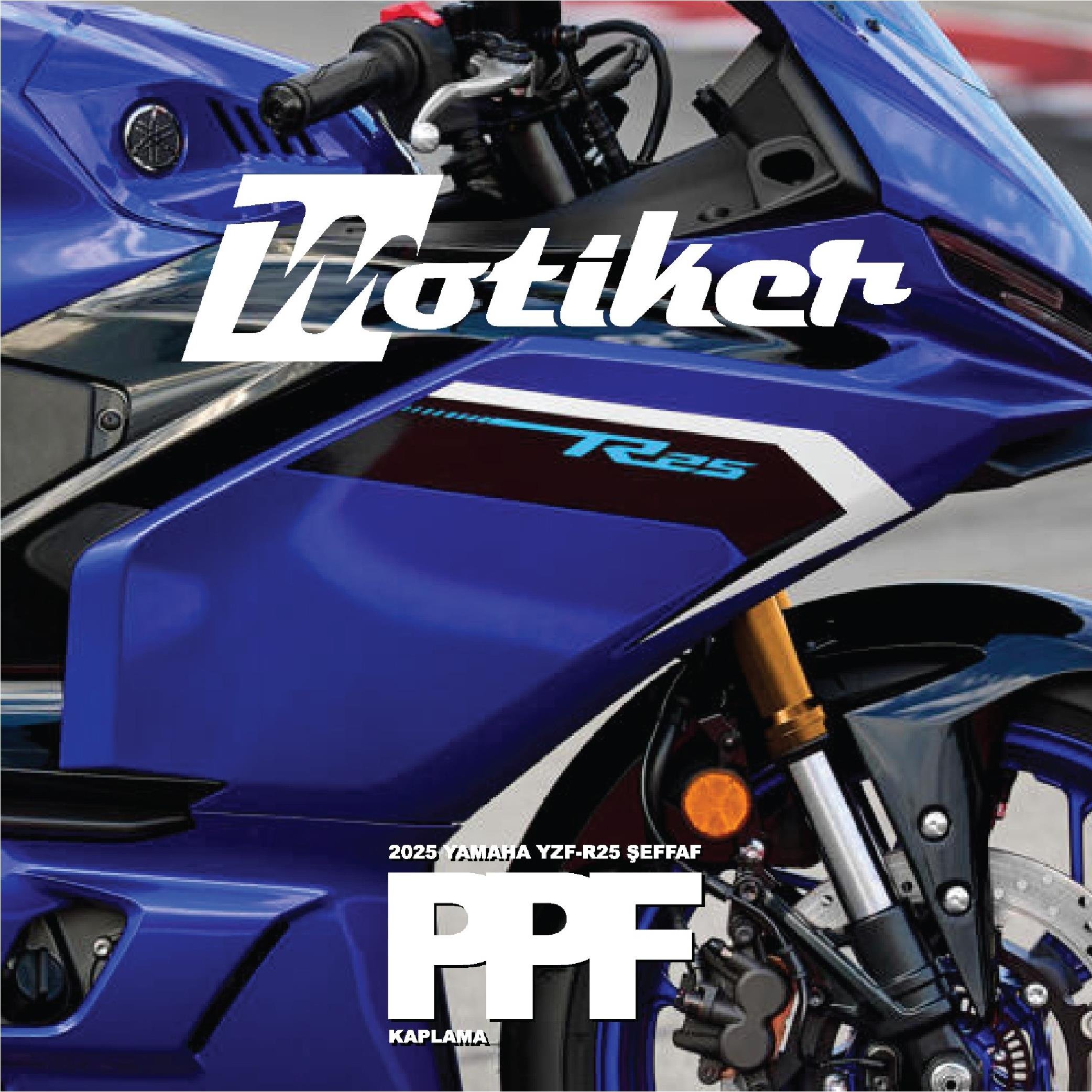 Seffaf Motosiklet KaplamasiYamaha YZF R3 Motosiklet PPF Kaplama 