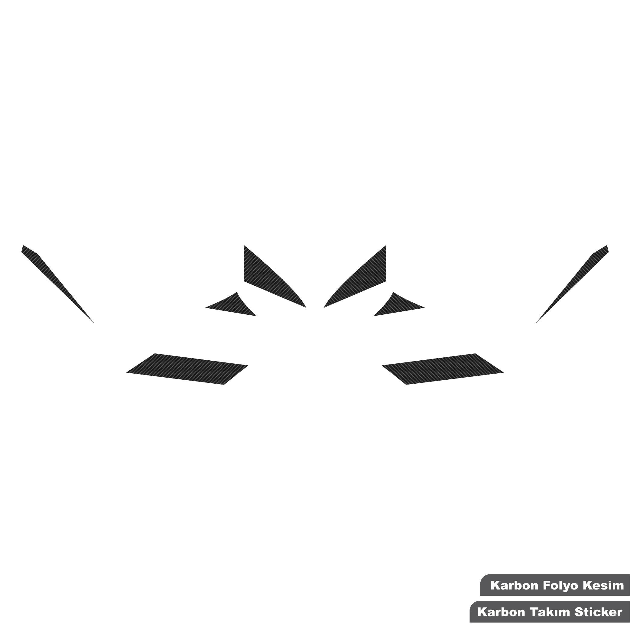 R25Yamaha YZF-R3/R25 Karbon Takım Sticker Etiket Modeli 