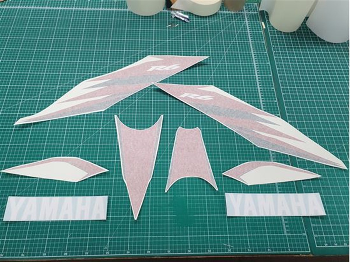 Yamaha YZF R6 2006 - 2007 Kırmızı Takım Sticker Etiket Modeli