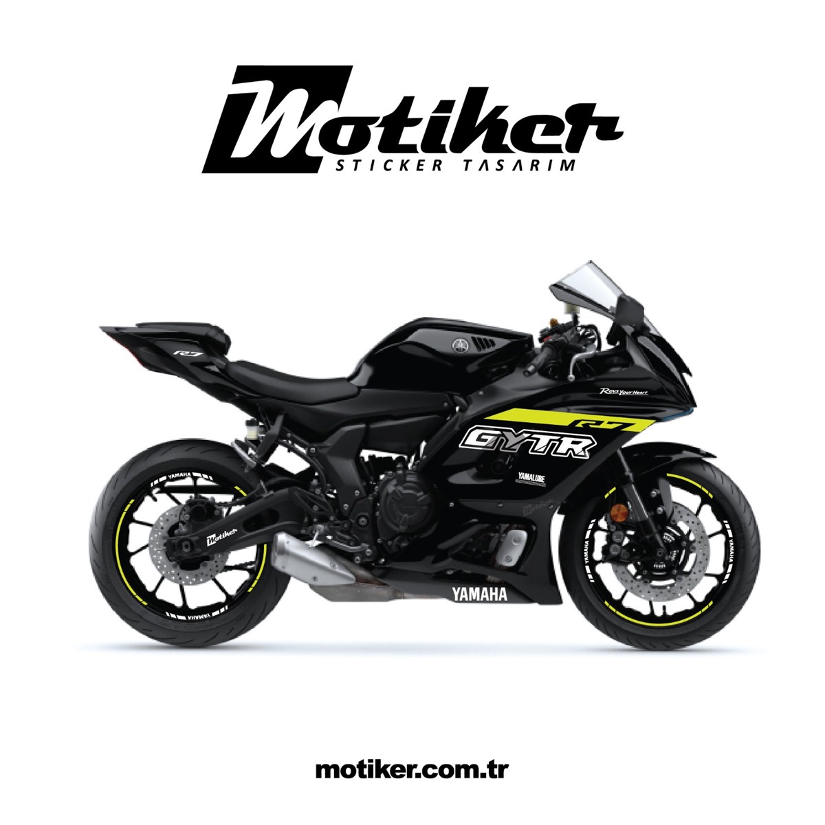 Yamaha YZF R7 GYTR Takım Sticker Etiket Modeli