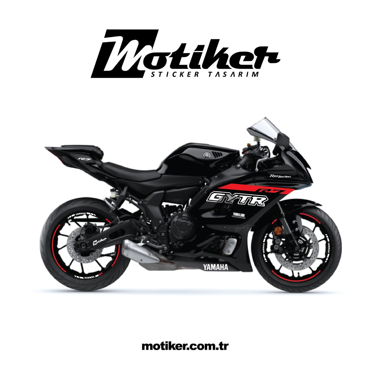 Yamaha YZF R7 GYTR Takım Sticker Etiket Modeli