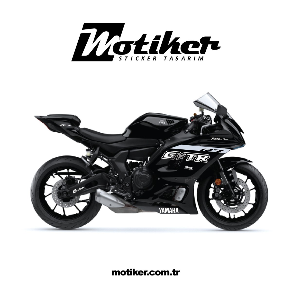 Yamaha YZF R7 GYTR Takım Sticker Etiket Modeli