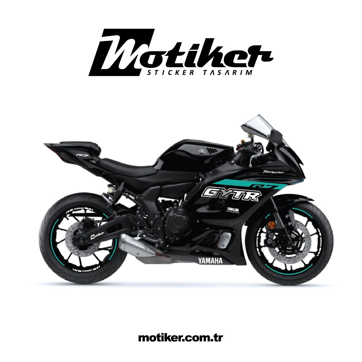 Yamaha YZF R7 GYTR Takım Sticker Etiket Modeli