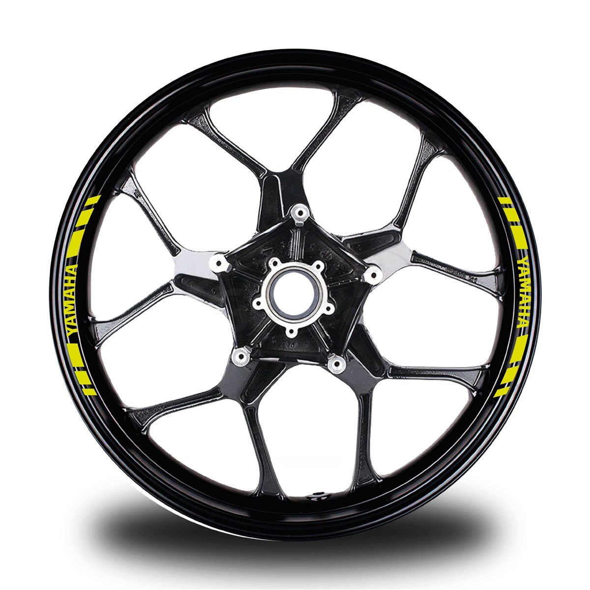 YAMAHAYAZILI KISA DIŞ ŞERİT 8'Lİ JANT STICKER MODELİ