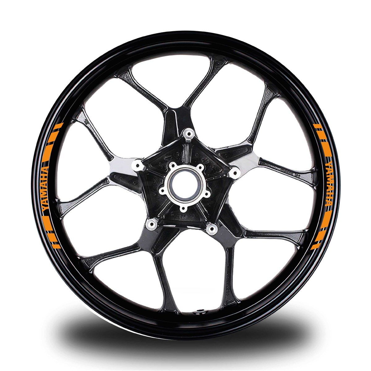 YAMAHAYAZILI KISA DIŞ ŞERİT 8'Lİ JANT STICKER MODELİ