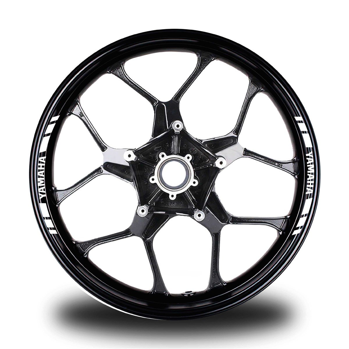 YAMAHAYAZILI KISA DIŞ ŞERİT 8'Lİ JANT STICKER MODELİ