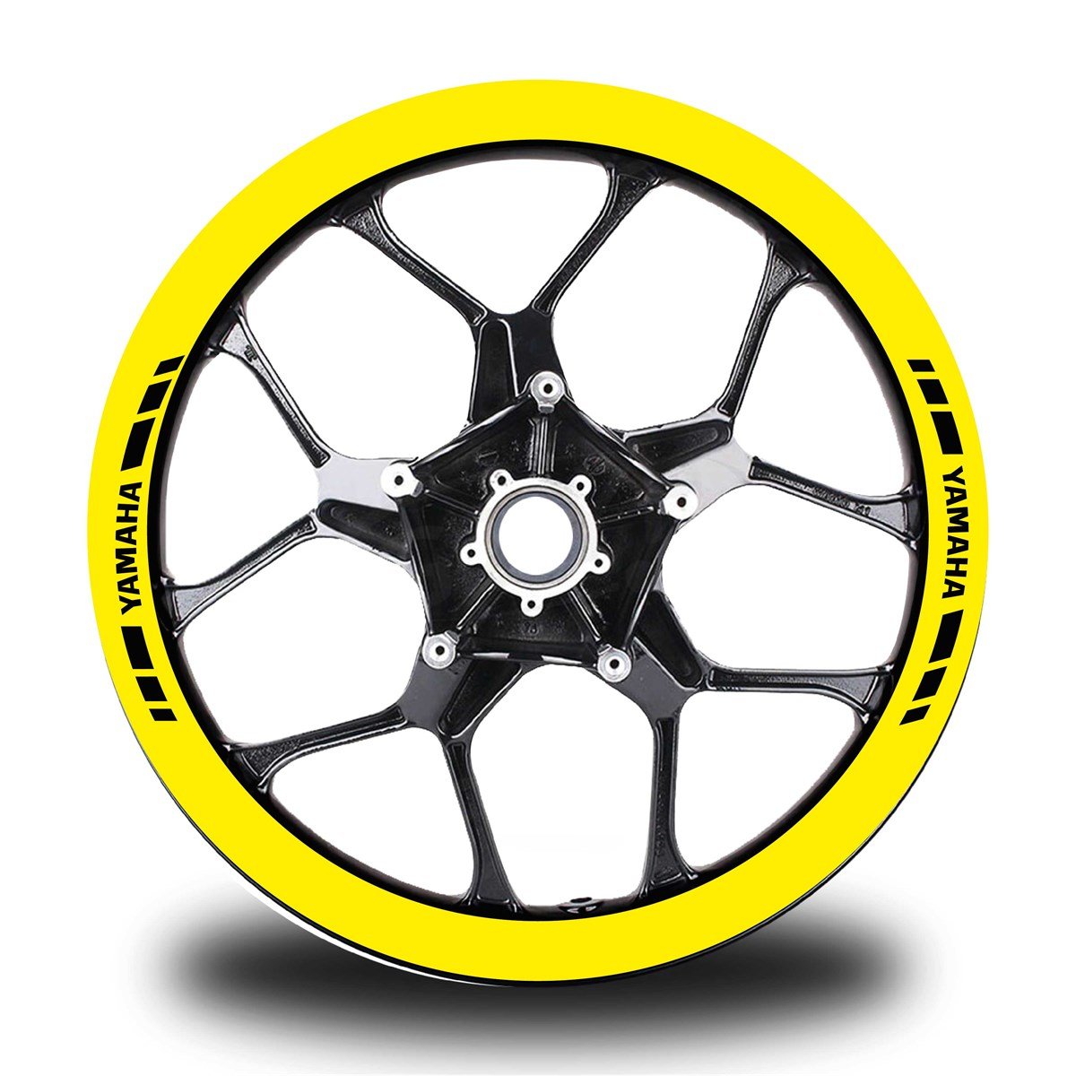 YAMAHAYAZILI KISA DIŞ ŞERİT 8'Lİ JANT STICKER MODELİ