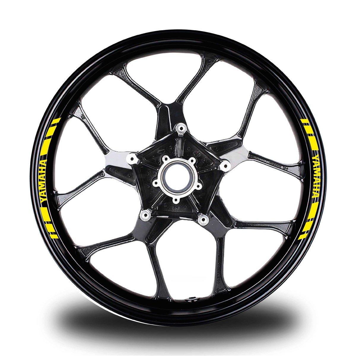YAMAHAYAZILI KISA DIŞ ŞERİT 8'Lİ JANT STICKER MODELİ