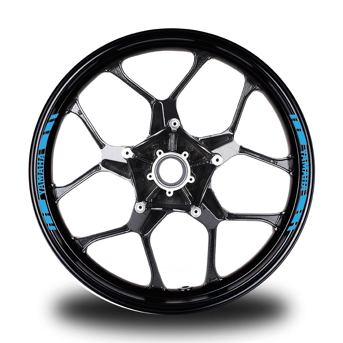 YAMAHAYAZILI KISA DIŞ ŞERİT 8'Lİ JANT STICKER MODELİ