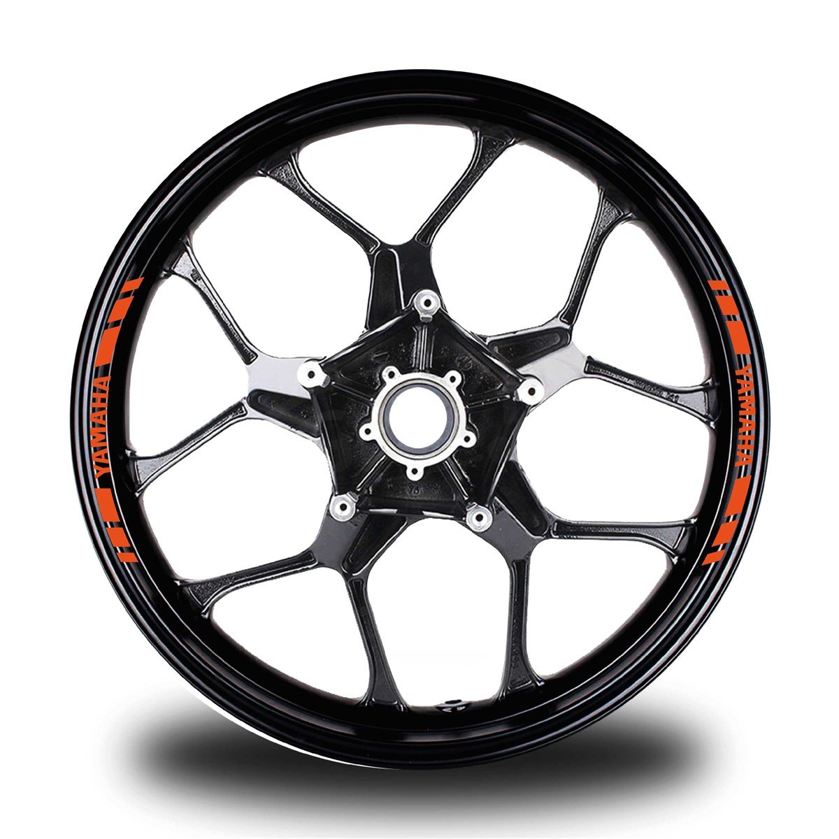 YAMAHAYAZILI KISA DIŞ ŞERİT 8'Lİ JANT STICKER MODELİ