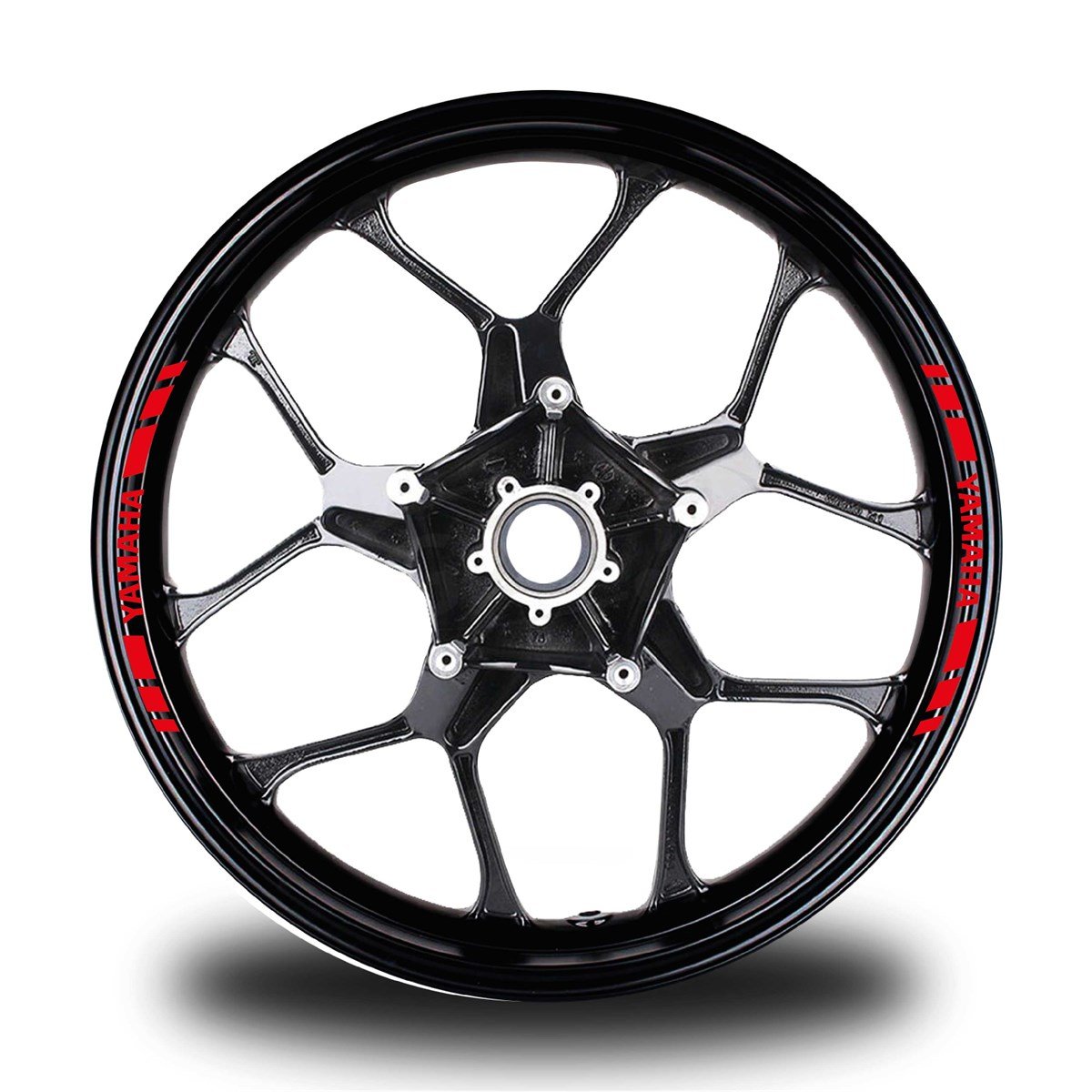 YAMAHAYAZILI KISA DIŞ ŞERİT 8'Lİ JANT STICKER MODELİ