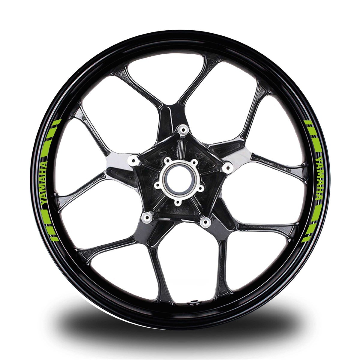 YAMAHAYAZILI KISA DIŞ ŞERİT 8'Lİ JANT STICKER MODELİ