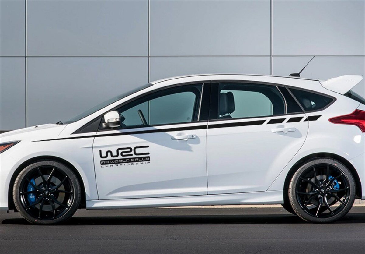 Yan Kapı WAC Yazılı Üst Şerit Sticker Etiket Modeli