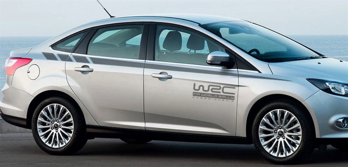 Yan Kapı WAC Yazılı Üst Şerit Sticker Etiket Modeli