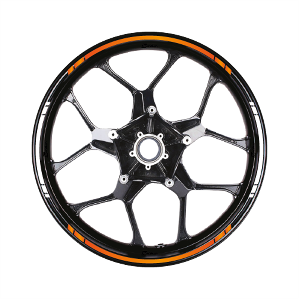 Yazısız Çift Renk Şerit Jant Sticker Modeli