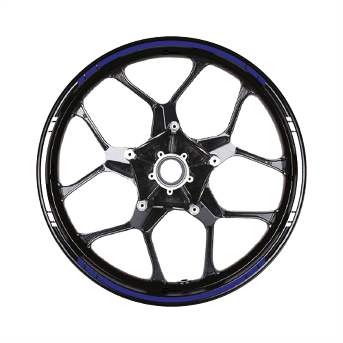 Yazısız Çift Renk Şerit Jant Sticker Modeli