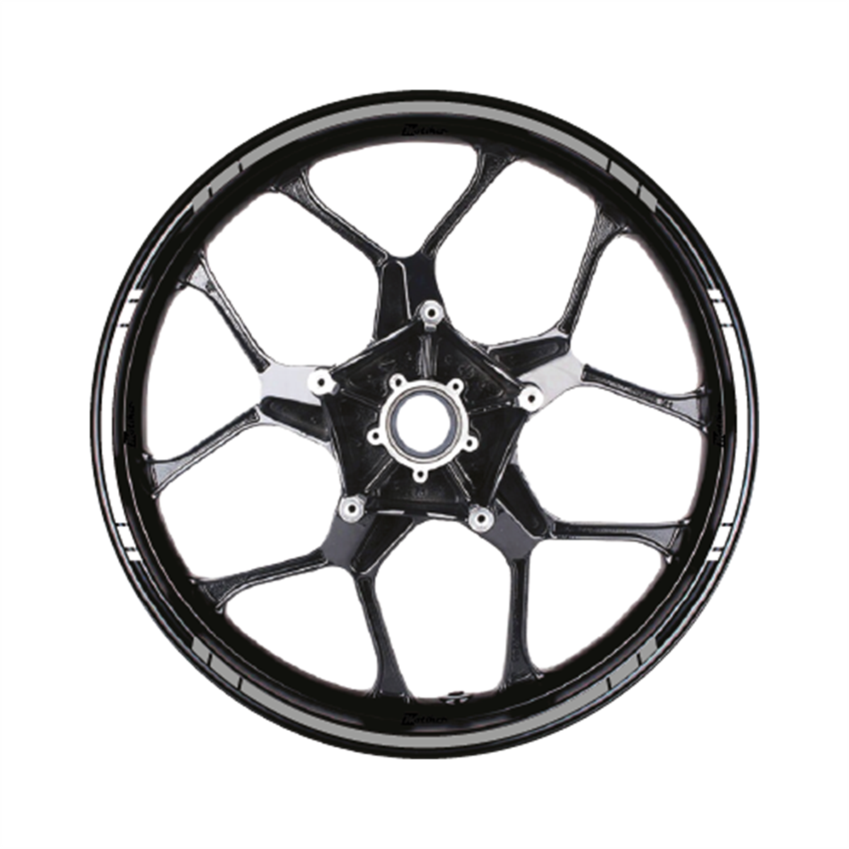 Yazısız Çift Renk Şerit Jant Sticker Modeli