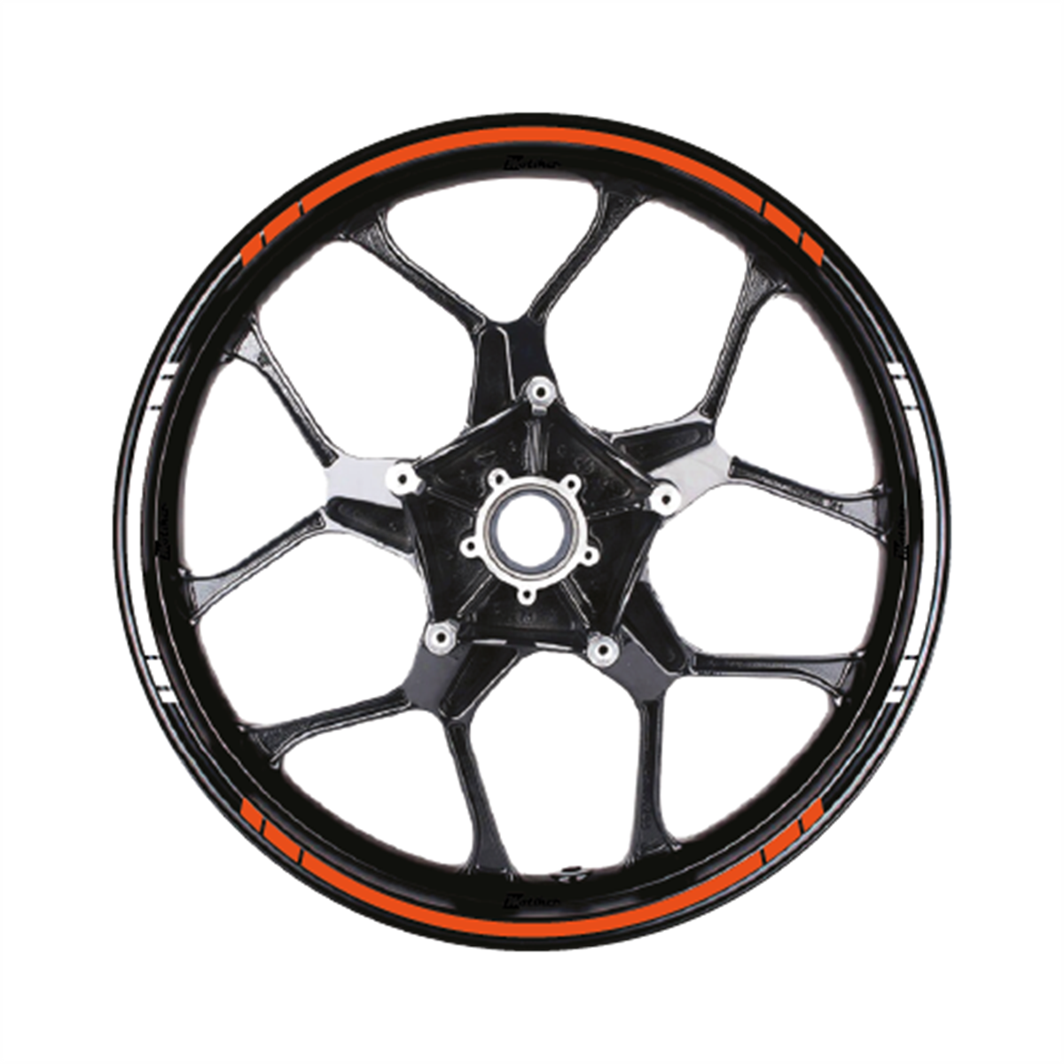 Yazısız Çift Renk Şerit Jant Sticker Modeli