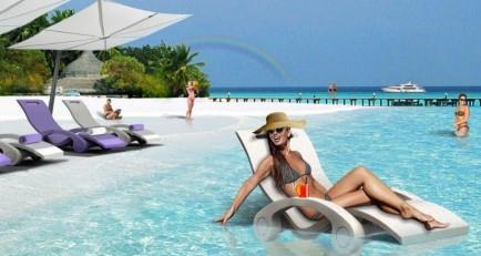 Arpema Yüzer Destekli Havuz Şezlong