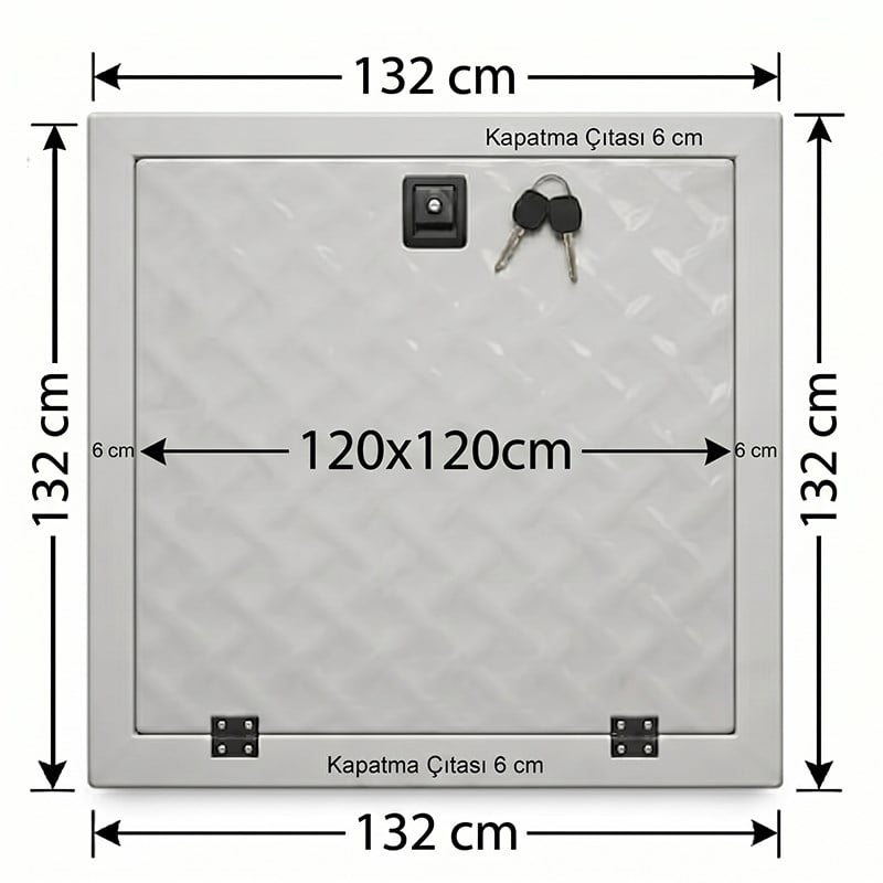 Havuz kapağı 120x120 