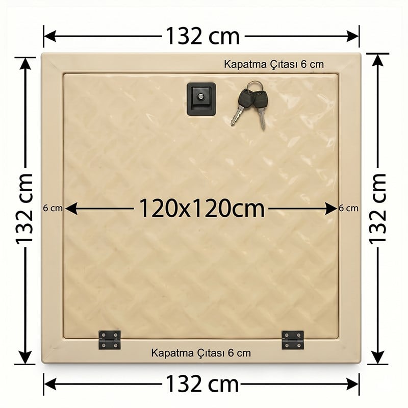 Havuz kapağı 120x120 