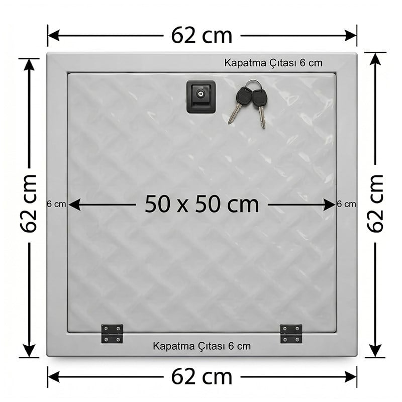 Havuz Makine Dairesi Kapağı 50x50 cm