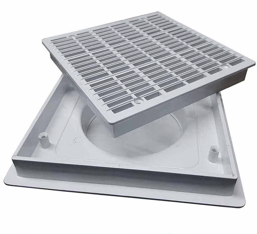 Kare Dip Emiş Izgarası 10x20 cm